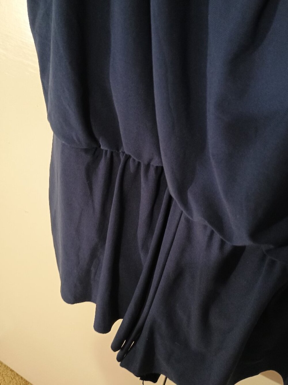 Aqua Green Navy Blouson Romper Swim Cover Up XL Adjustable Straps Built In Short - Picture 5 of 8